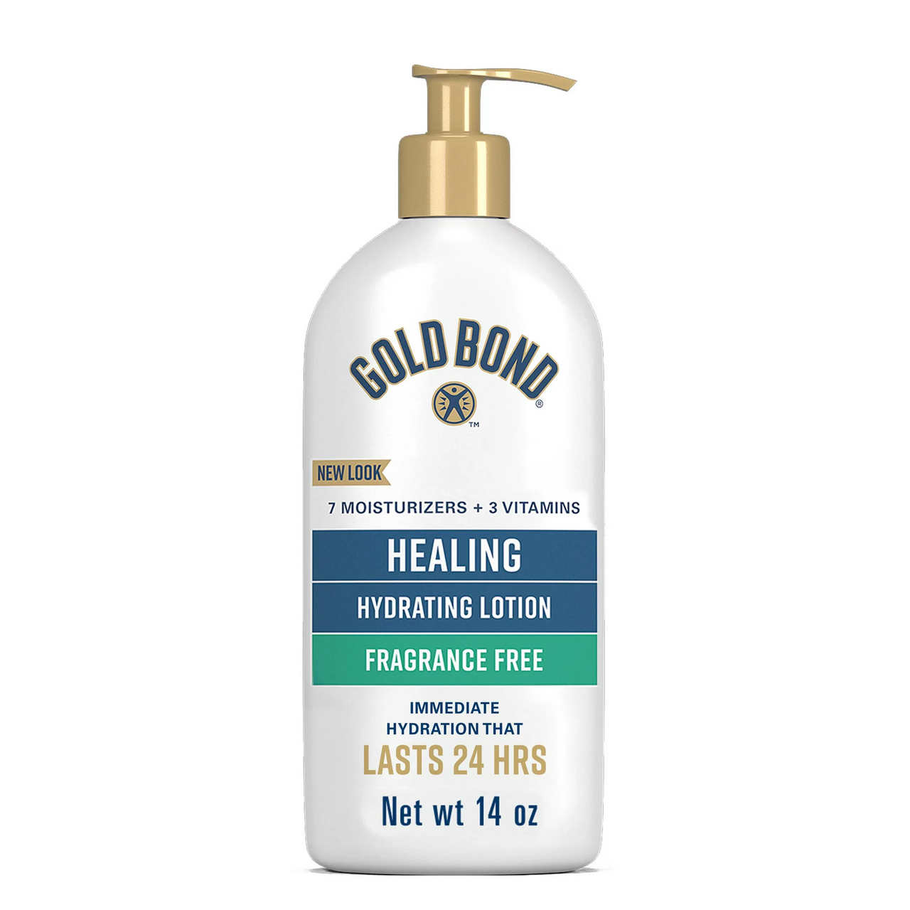 Gold Bond Healing Hydrating Lotion, Fragrance Free, 14 Oz